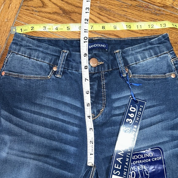 NWT⭐️BANDOLINO Seamless SKINNY JEANS👖”Smooth Operator CROP” with STRETCH Size 4 - Picture 7 of 13